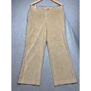 Talbots Corduroy Straight Leg Chino Pants Womens Petite 16 Casual Khaki